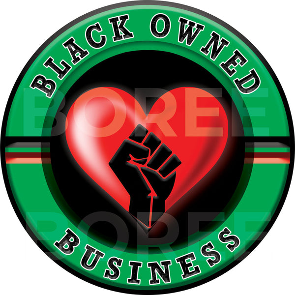 Black Owned Business Window Sticker
