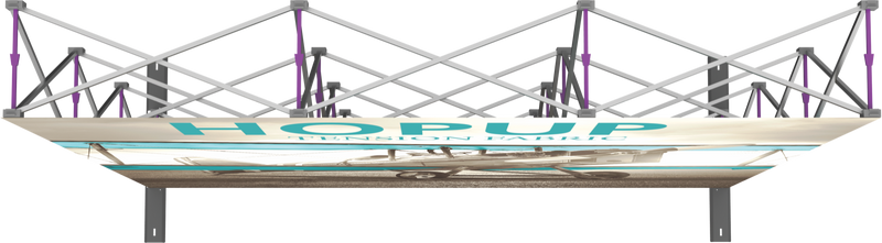 HOPUP STRAIGHT FULL HEIGHT TENSION FABRIC DISPLAY