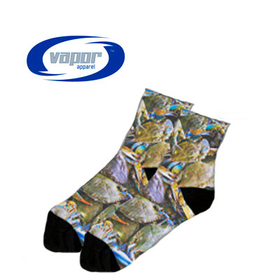 3.5" Cuff Socks White w/Black Heel/Toe