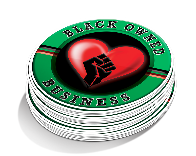 Black Owned Business Window Sticker