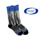 11in Cuff Training Socks w/Black Heel/Toe